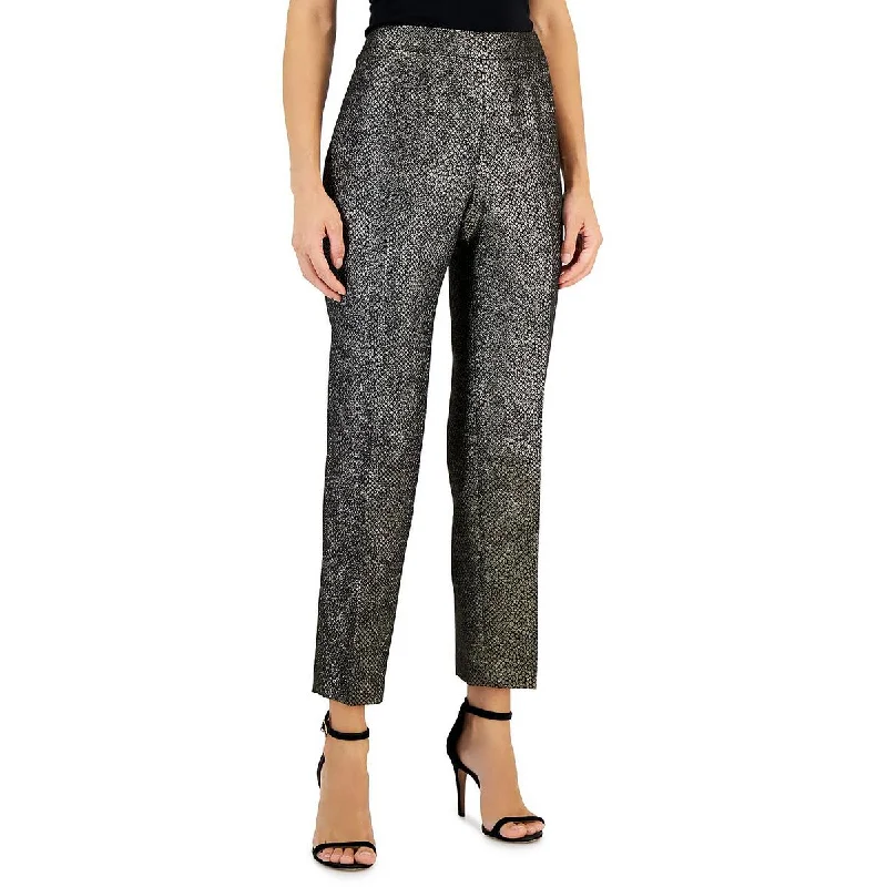 Amazing Deals Kasper Womens Foil Cropped Ankle Pants