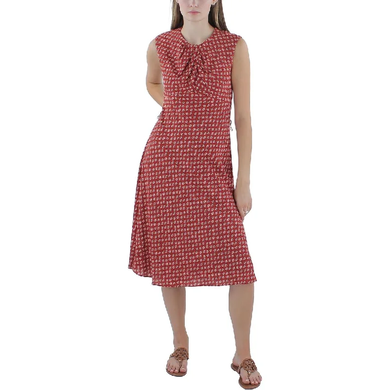 Price Rollback Lauren Ralph Lauren Womens Crepe Cap Sleeves Midi Dress
