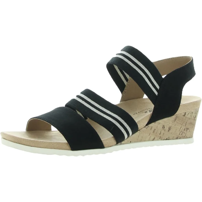 Great Deals LifeStride Womens Sunshine Stripes Slingback Wedge Sandals