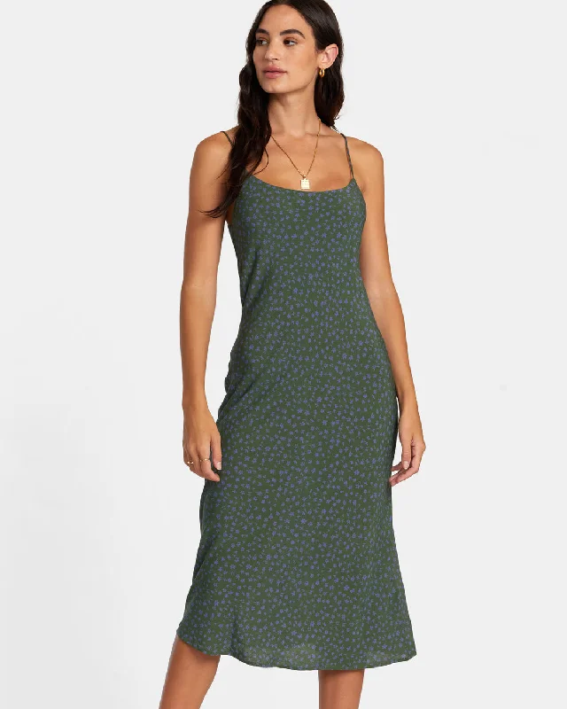 Inventory Reduction Maiden Midi Dress - Leaf