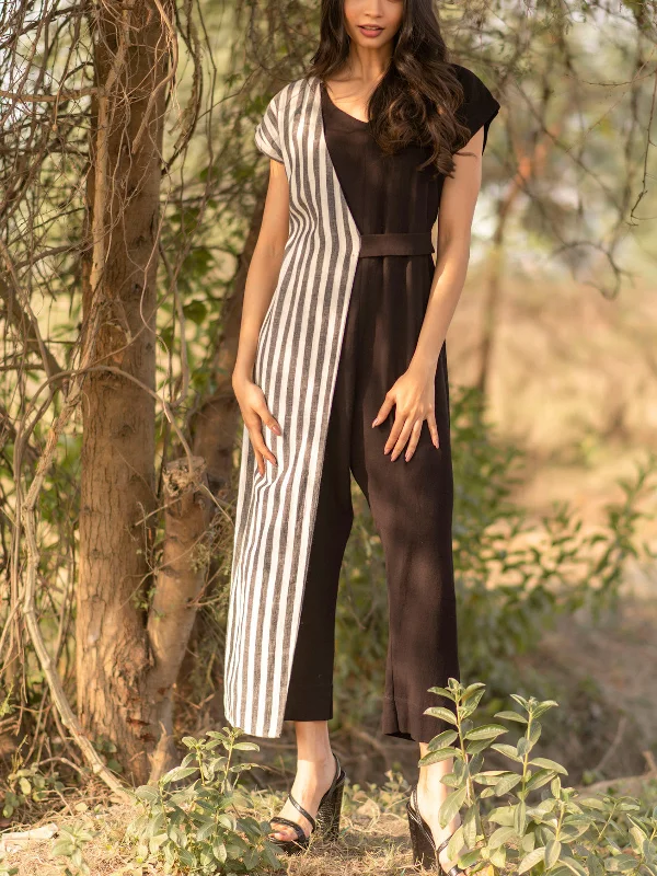 Quick Sale Monochrome Jumpsuit Black