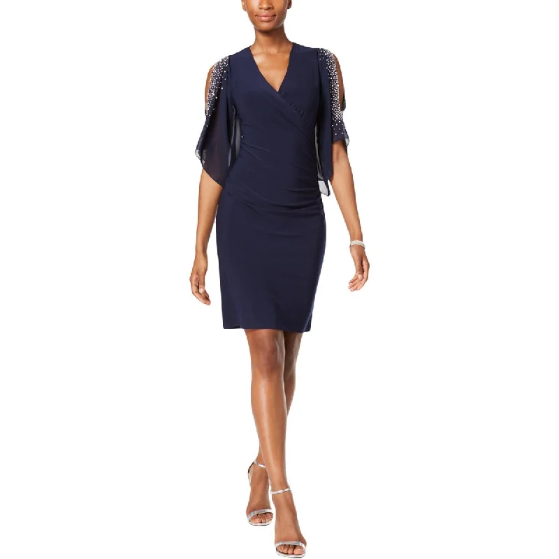 Closeout Sale MSK Womens Matte Jersey Beaded Cocktail And Party Dress