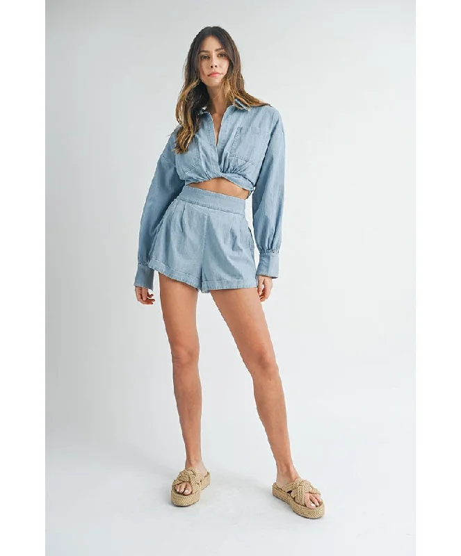 Stock Up and Save Reese Long Sleeve & Shorts Set