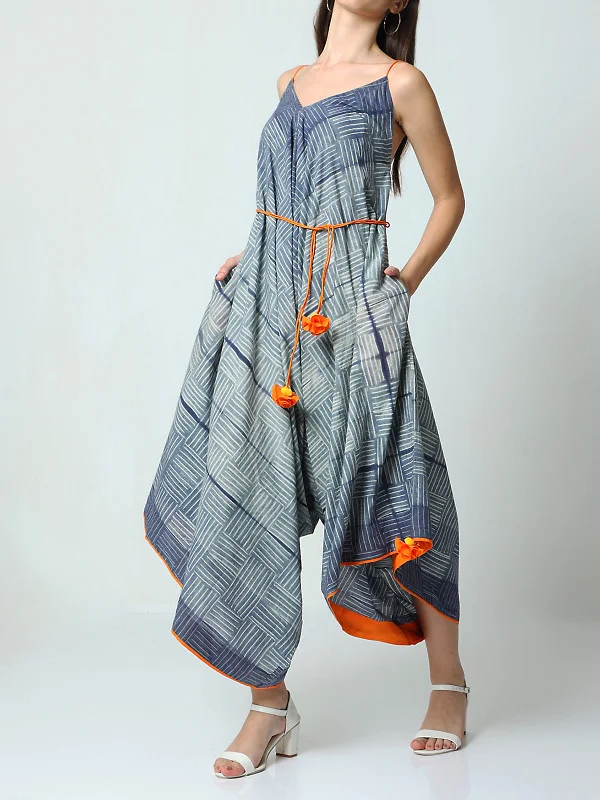 Blowout Sale Myra Shibori Jumpsuit Grey