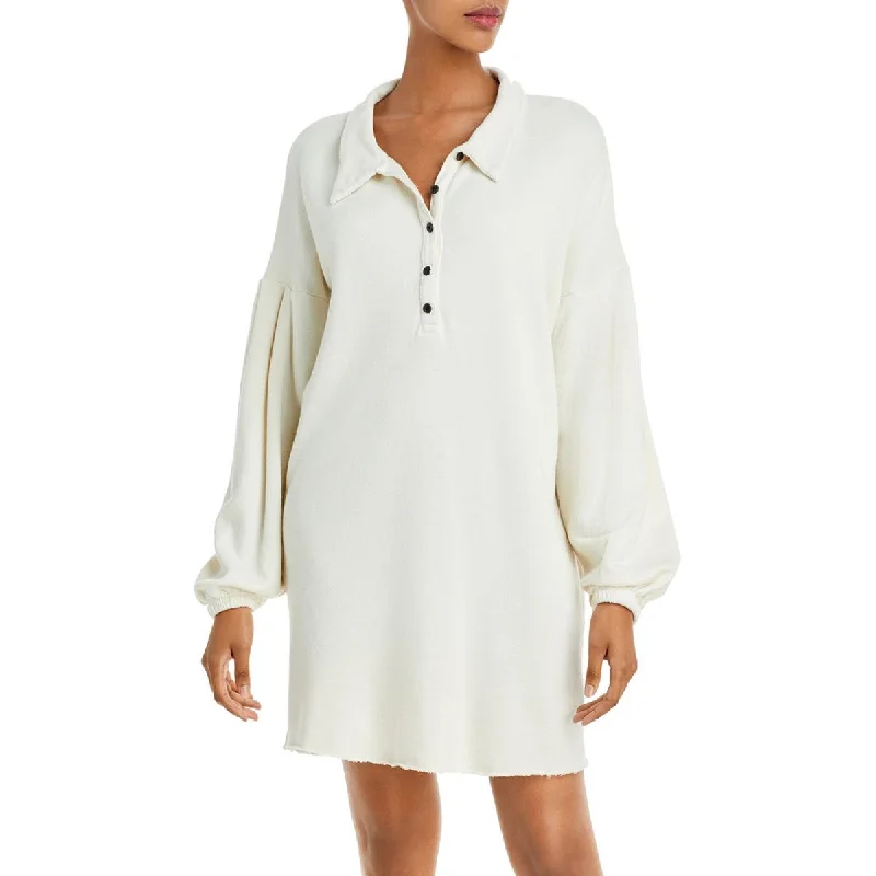 Crazy Deals n:PHILANTHROPY Womens Ellis Collared Long Sleeves Sweatshirt Dress