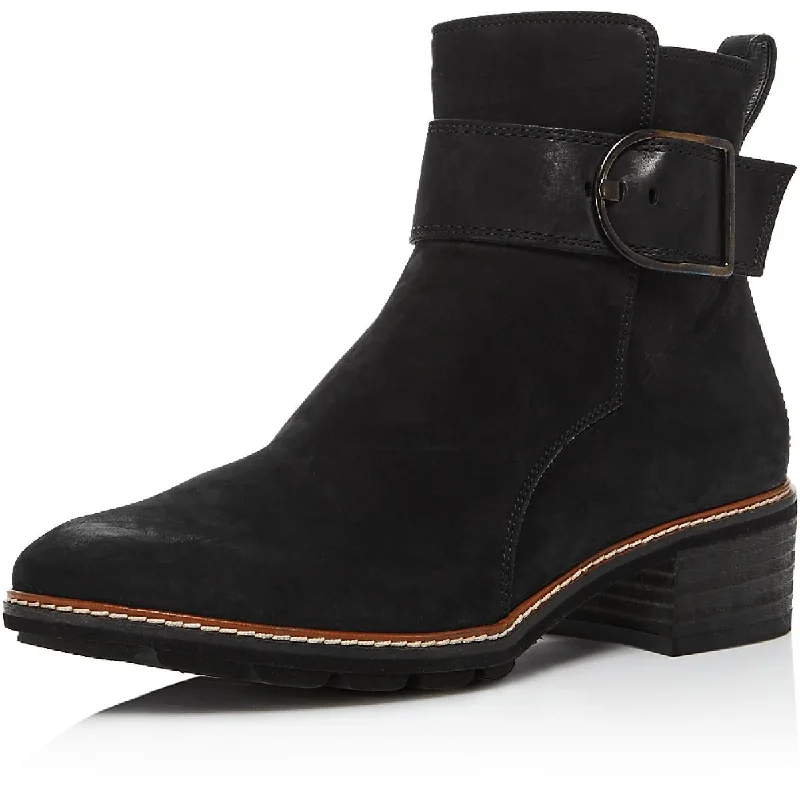 Value Deals Paul Green Womens Cimarron Suede Stacked Ankle Boots