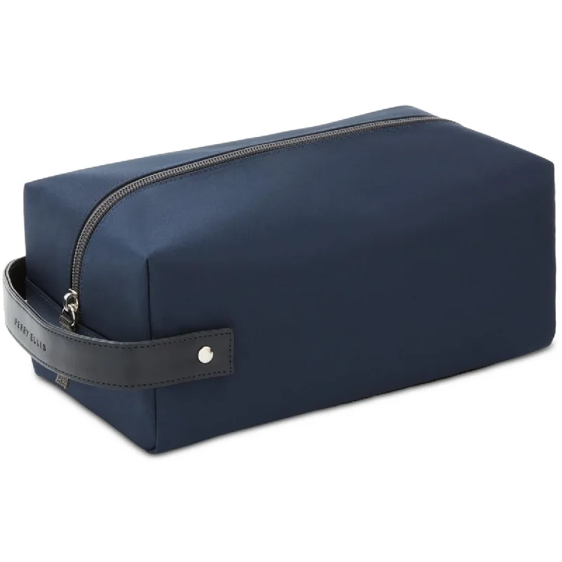 Steals and Deals Perry Ellis Portfolio Mens Faux Trim Non-Skid Travel Kit
