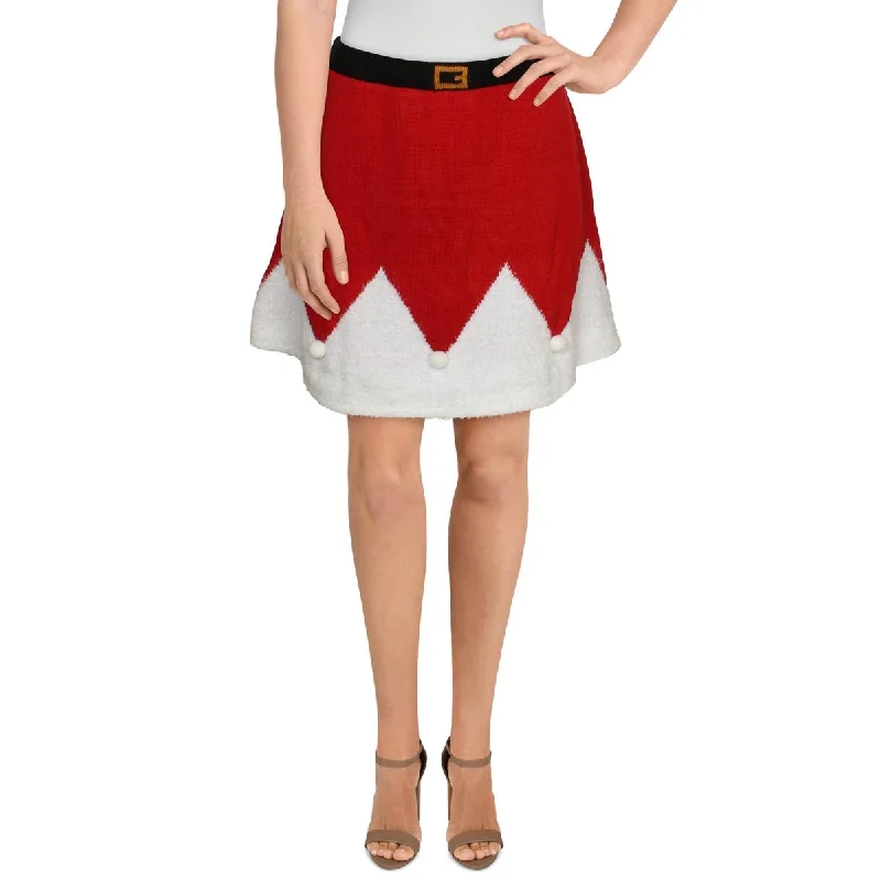 Special Discount Planet Gold Womens Juniors Christmas Holiday Mini Skirt