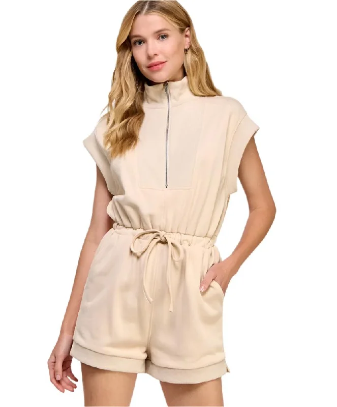 Flash Deals Holly Rib Knit Contrast Romper