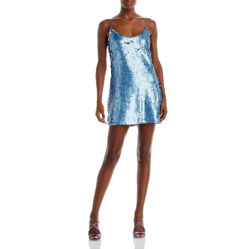 Savings Galore Ramy Brook Womens Kiana Sequined Mini Cocktail And Party Dress