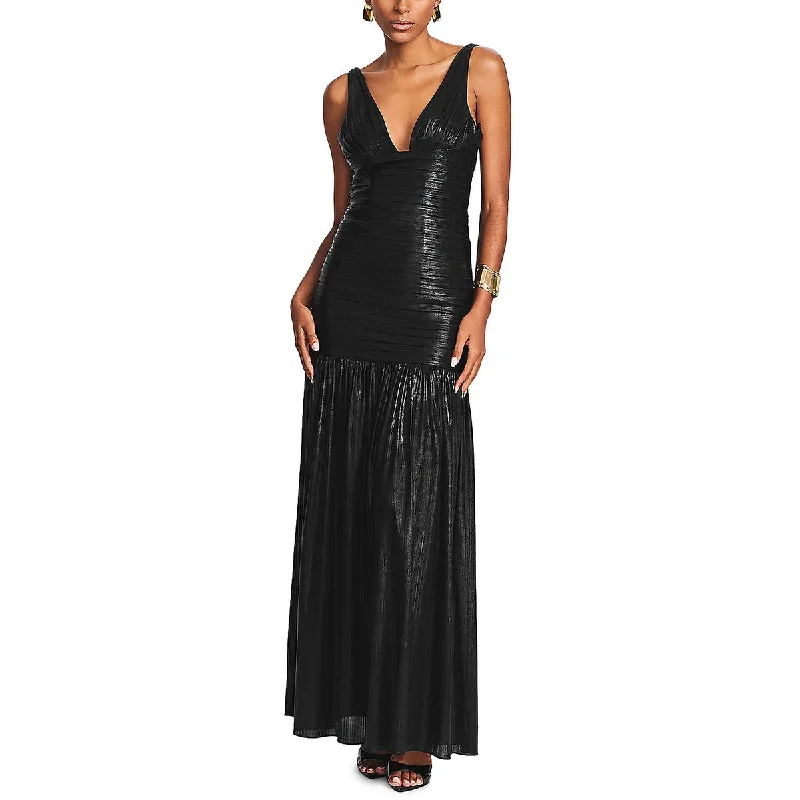 Deal Dash Retrofete Womens Elsa Pleated Long Cocktail And Party Dress