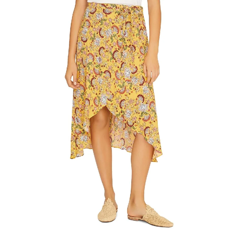 Clearance Event Sanctuary Womens Jamie Floral Hi-Low Midi Skirt