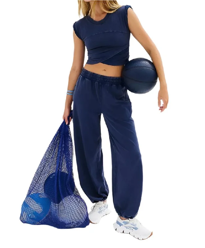 Hurry In Frankie Crop Top and Pants Set