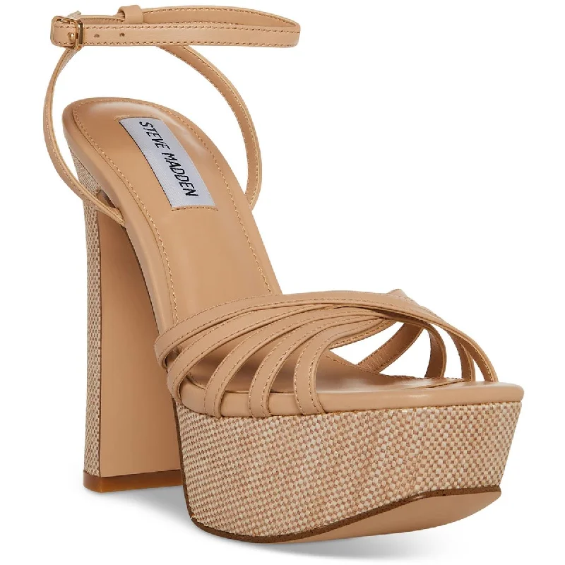 Low Prices Steve Madden Womens MIPS Leather Platform Sandals