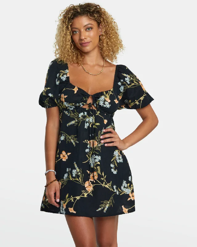 Price Fest Sweet Talk Mini Dress - RVCA Black