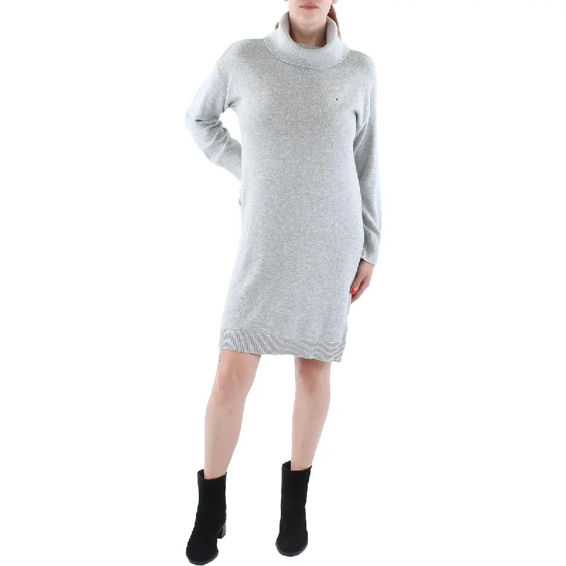 Price Cut Tommy Hilfiger Womens Wool Knee Sweaterdress
