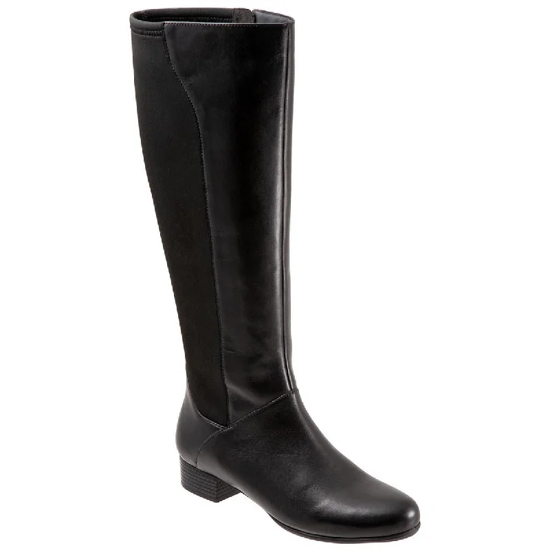 Deal Zone Trotters Womens Misty Leather Tall Knee-High Boots