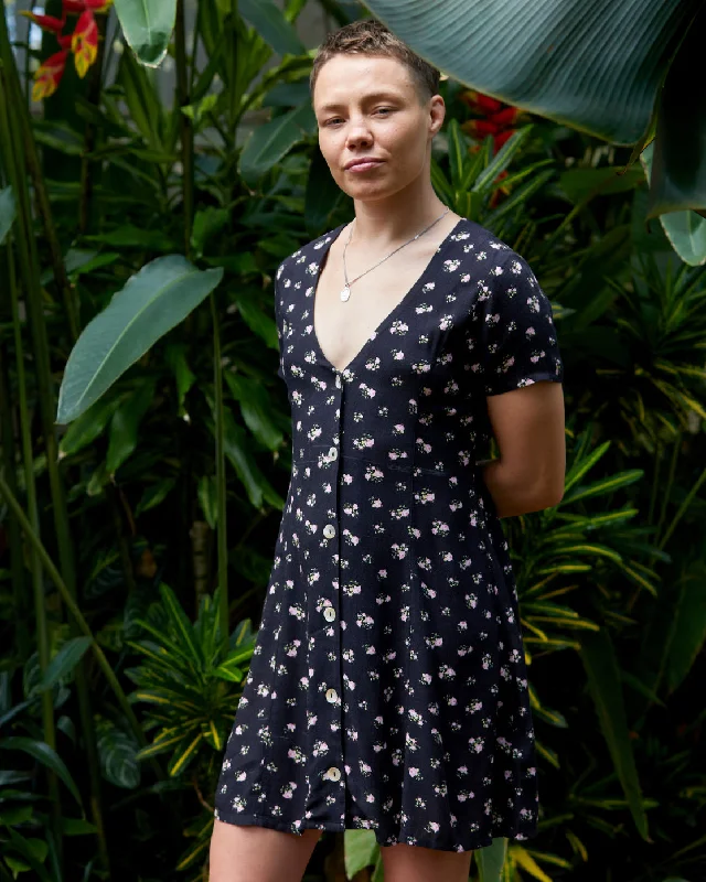 Sneak Peek Sale Understated Rose Namajunas Mini Dress - RVCA Black