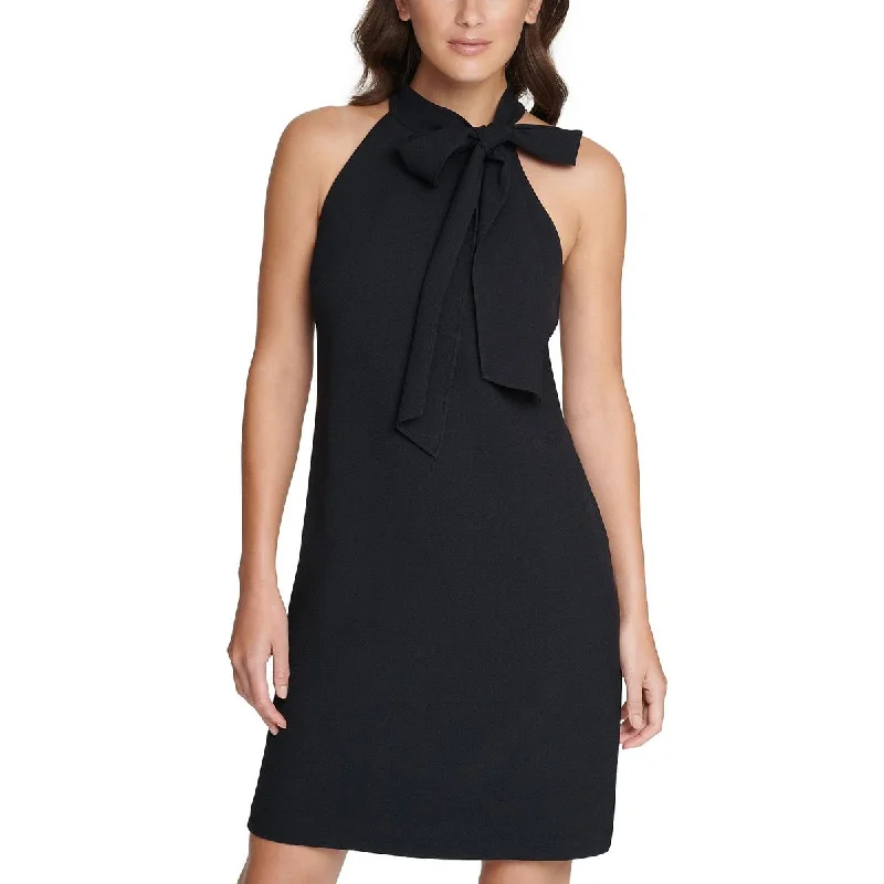 Great Bargains Vince Camuto Womens Tie Neck Short Halter Dress