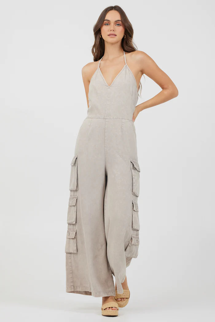 New Markdowns Vintage Havana Khaki Jumpsuit