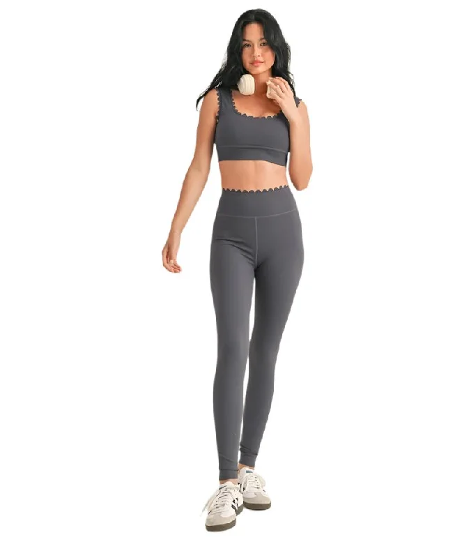 Price Cut Scallop Legging Set